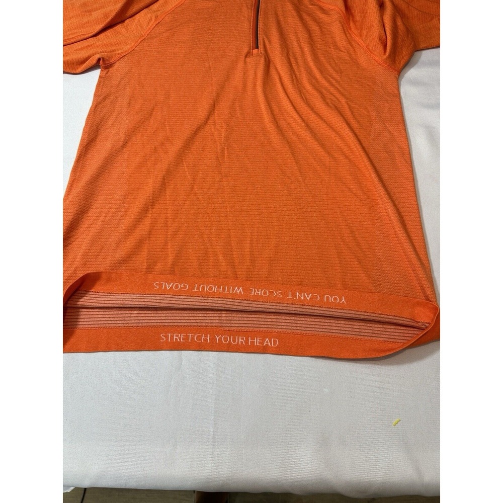 Lululemon Women 1/4 Zip Orange Hoodie Long Sleeve Small - Picture 6 of 7